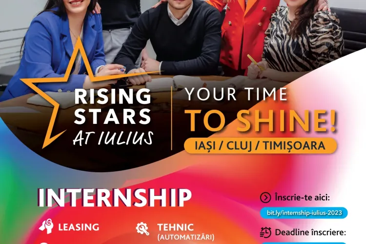 „Rising Stars at IULIUS” – Dă start carierei tale încă din facultate, cu programul de internship plătit!