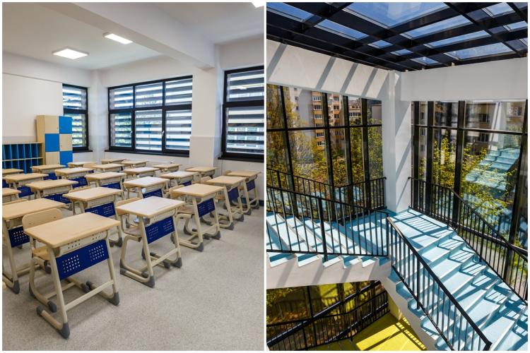 S-au finalizat lucrările de extindere și modernizare a Școlii „Iuliu Hațieganu” din Mănăștur. Investiție de 1,7 milioane de euro din partea primăriei