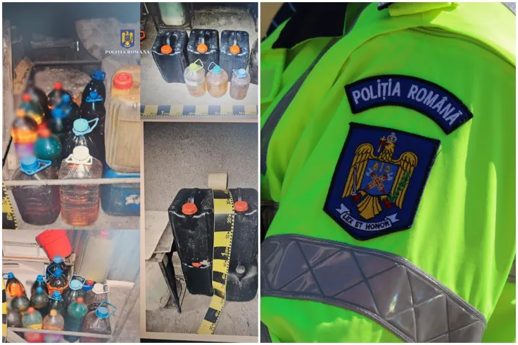 Aproape o TONĂ de combustibil pentru locomotive, furat - Patru persoane au fost reținute de polițiștii clujeni