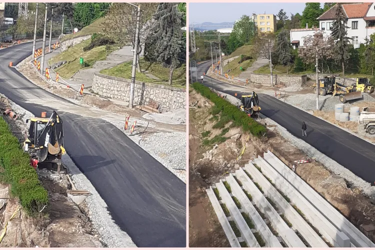 Autobuzele vor circula pe strada Dragalina, traficul fiind reluat, după finalizarea asfaltării