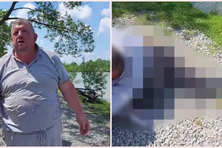 Scandal la lacul din Ciurila, administrat de cântărețul Sergiu Sotelecan. A imobilizat un bărbat, până la venirea poliției - VIDEO