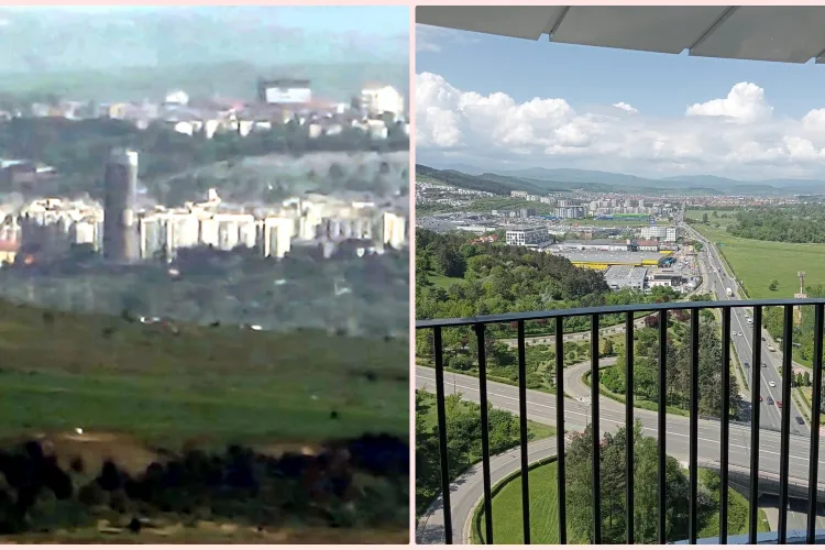 Priveliște incredibilă din turnul din Mănăștur! Este atât de mare încât se vede din Apuseni, de la 1826 de metri - FOTO