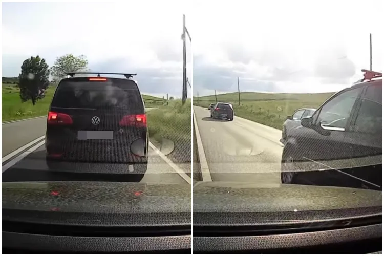 VIDEO. „Din cauza celor ca tine…” - Depășirea inconștientă a unui clujean, care l-a obligat pe un alt șofer să iasă de pe carosabil