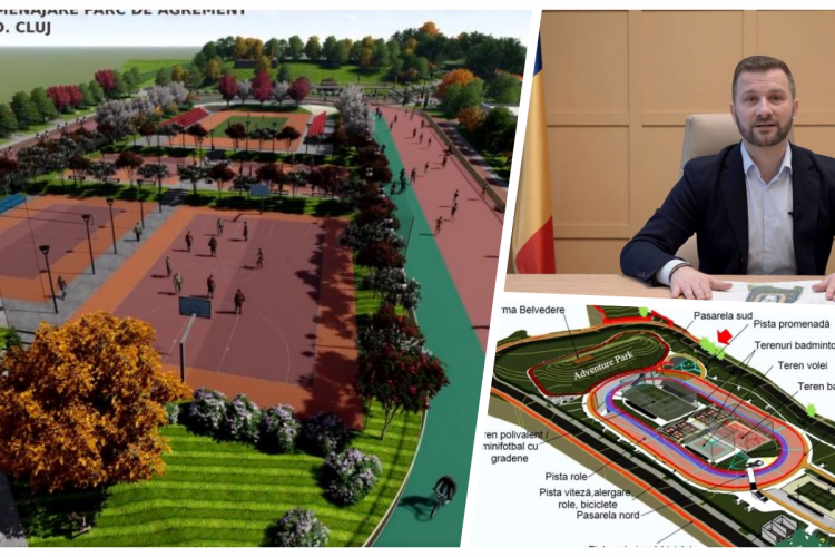 Floreștenii vor avea un parc multifuncțional de 4,3 hectare, cel mai modern din județul Cluj. Ce facilități va avea și când va fi gata - VIDEO