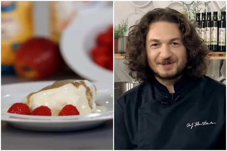Lapte de pasăre, așa cum îl face chef Florin Dumitrescu. Rețeta e ideală pentru zilele calde de vară