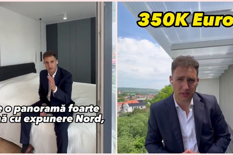 ”Ce sa faci cu 350.000 de euro în Cluj?”. Agent imobiliar: ”Cumperi un apartament. That’s it, dragii mei!” - VIDEO