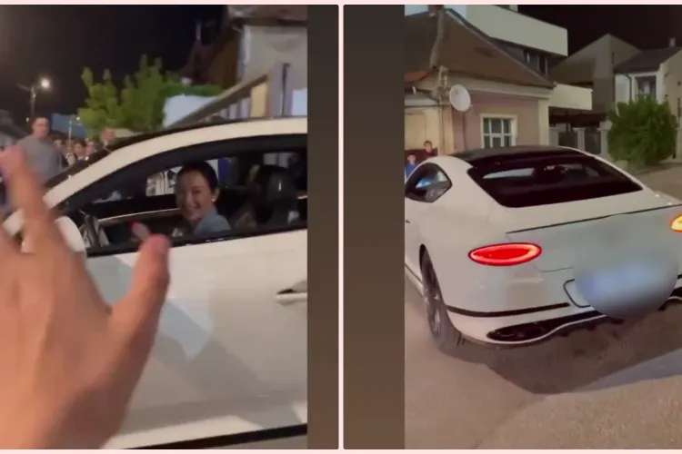 Cu ce bolid de lux a apărut Vlăduța Lupău la meciul CFR Cluj - FC U Craiova. Vedeta a fost recunoscută de fani - VIDEO