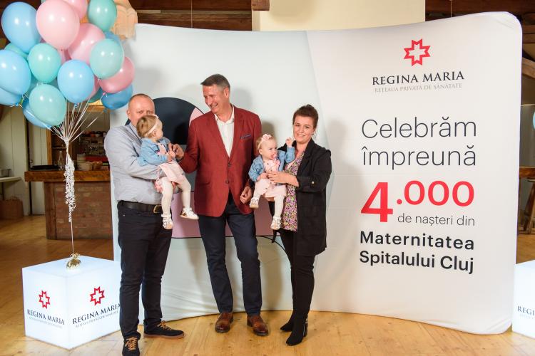Spitalul REGINA MARIA din Cluj a sărbătorit 4.000 de nașteri, la 4 ani de la inaugurarea maternității 
