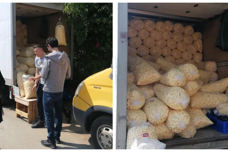 ”Gustul copilăriei la sac” - Pufuleții au ajuns atracția unei piețe clujene și o curiozitate pe Facebook - FOTO