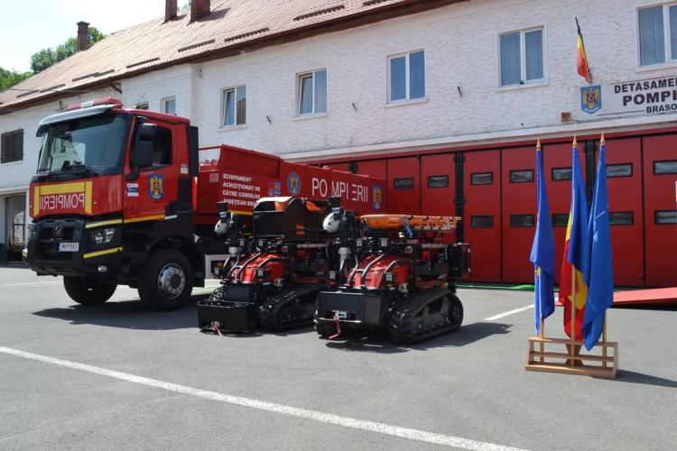 ”Roboții pompieri” au intrat în dotarea unei structuri a pompierilor din Ardeal - FOTO