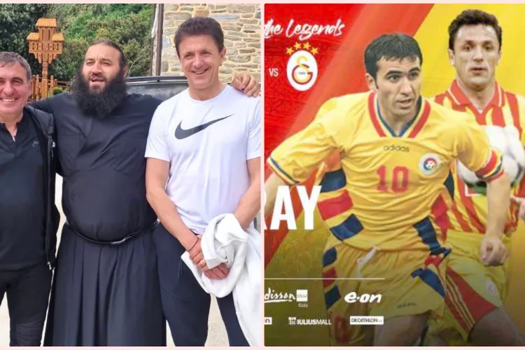 Hagi și Gică Popescu sunt în pelerinaj pe Muntele Athos! Vineri, ”Regele” va fi la Cluj - FOTO