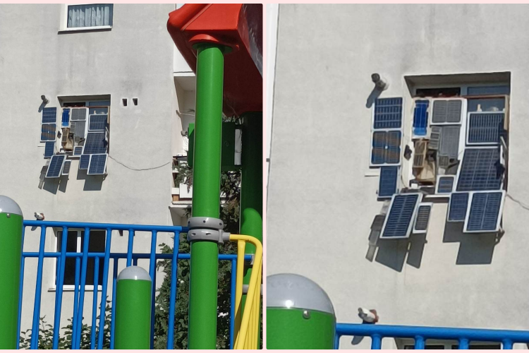 Clujeanul care și-a umplut geamul cu panouri solare a devenit o senzație - FOTO