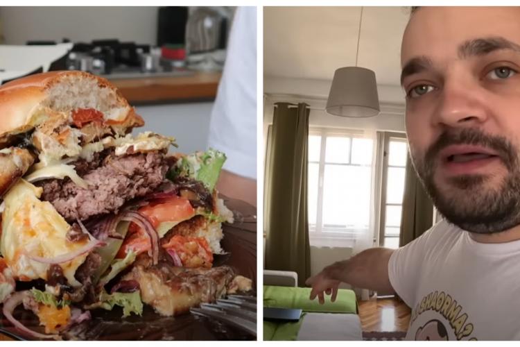 Regele vloggerilor din Ardeal, Ionuț Lenghel, a testat burgerii din Cluj-Napoca. La cazare a luat țeapă mai mare - VIDEO