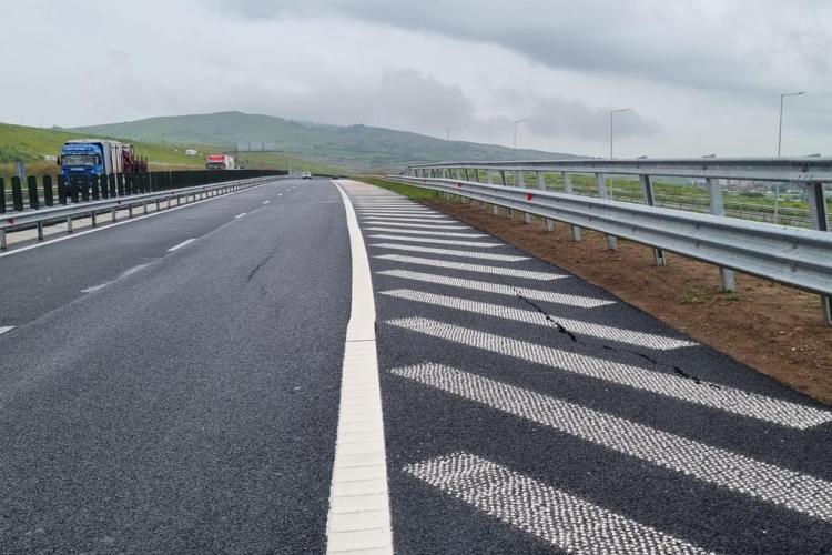 Restricții de circulație pe autostrada A10 Sebeș – Turda! Noi degradări după ce au fost finalizate lucrările de reparații