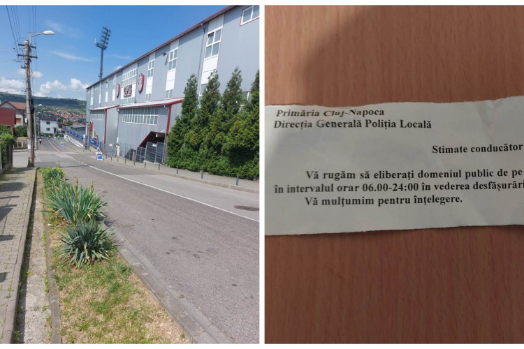 Clujenii din Gruia, forțați să umble pe jos pe durata UEFA U21. Primăria îi obligă să-și mute mașinile: „E un abuz cât se poate de clar!”
