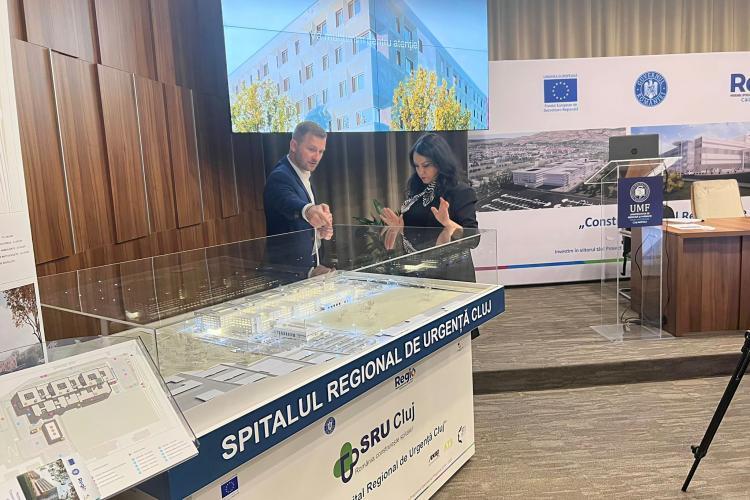 Macheta viitorului Spital Regional de Urgență va fi expusă la Primăria Florești - FOTO
