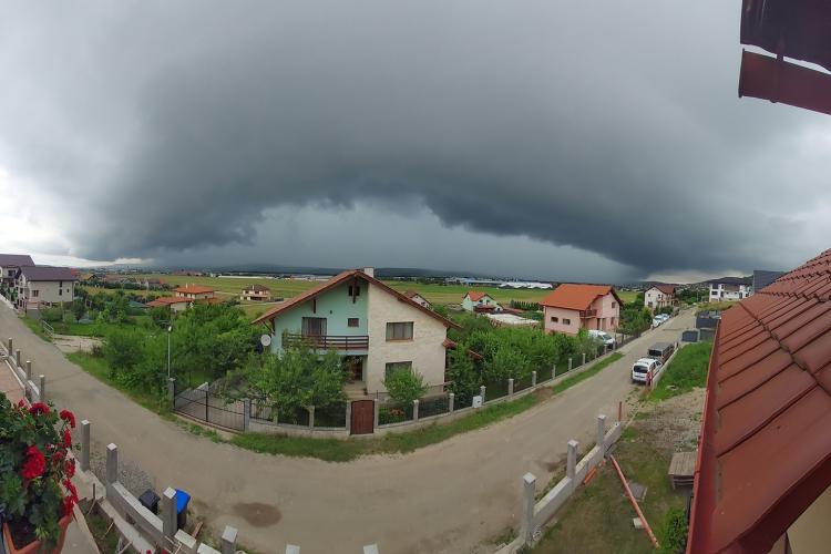 Cod Portocaliu de furtună în estul județului Cluj - FOTO
