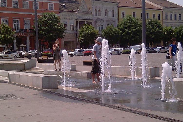 Cluj - Singurul punct de atracție din Piața Unirii nu funcționează! Era bucuria copiilor - FOTO