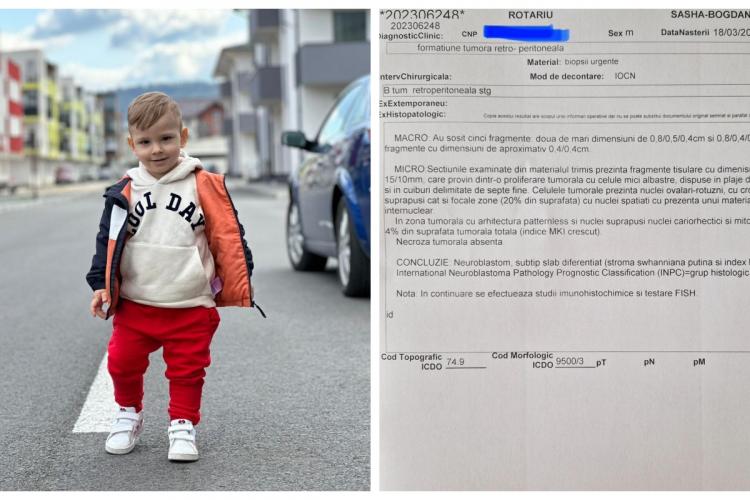 Un copil de 2 ani din Cluj, diagnosticat cu o boală gravă, are nevoie de ajutor: ”Toată aceasta lupta este contra cronometru!”