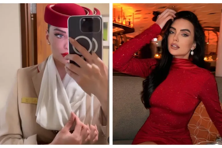 O stewardesă din Cluj-Napoca a reușit să-i cucerească pe arabii de la Emirates. Clujeanca face furori, „arată” ca superba Angelina Jolie