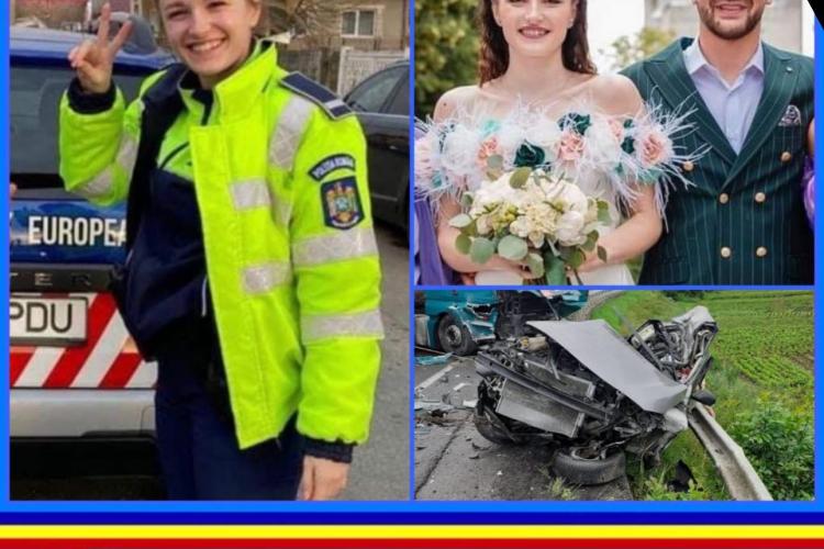 ”Drum lin spre cer!” - Cei doi polițiști, soț - soție, morți la Cluj, vor fi conduși pe ultimul drum