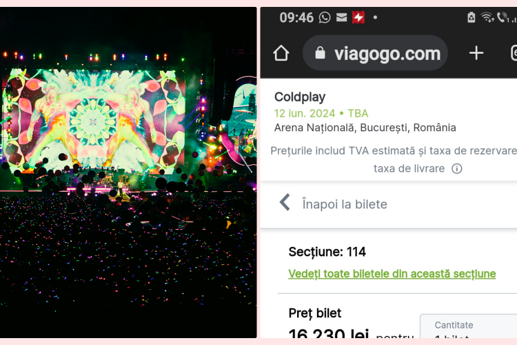 Bilete Coldplay în România! Viagogo face speculă și vinde deja bilete la prețuri halucinante