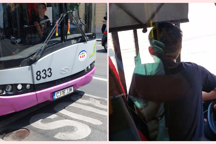 Șofer de autobuz, amenințat golănește în Piața Gării. Pasagerii s-au panicat în urma acestui incident - VIDEO