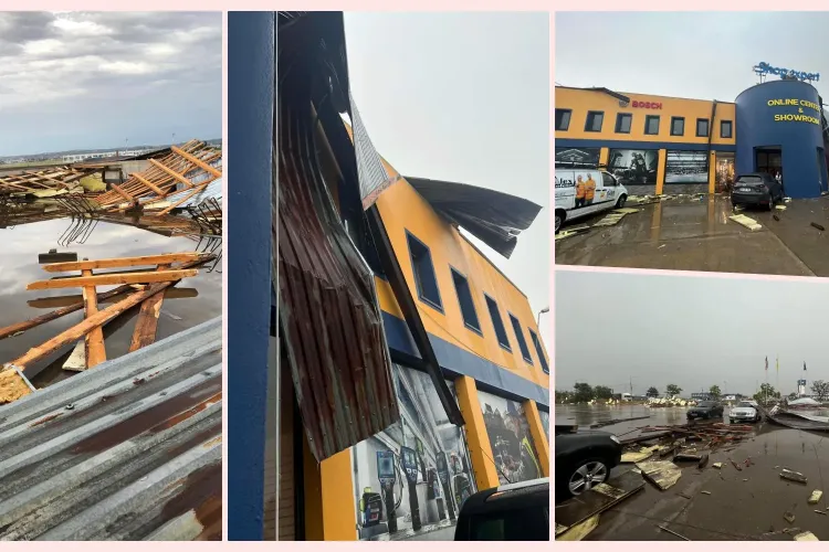 Furtuna a făcut ravagii în Oradea! Un showroom a fost devastat - VIDEO și FOTO