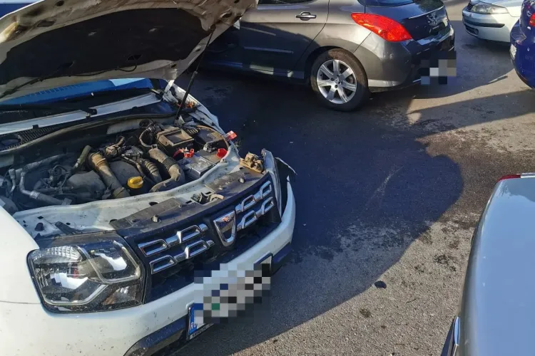 Accident rutier pe strada Arinilor, din Cluj-Napoca - FOTO