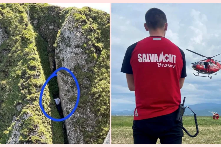 Pilot clujean, în echipajul elicopterului SMURD care a salvat un bărbat accidentat în masivul Piatra Mare - FOTO