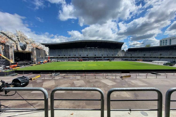 Gazonul de pe Cluj Arena arată bine după ediția din acest an a festivalului UNTOLD. Tișe a trimis o echipă pentru monitorizare: „Pare în regulă”