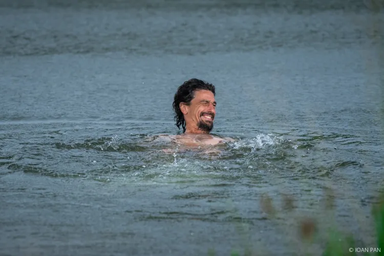 La scăldat în Delta Florești! Un clujean își cere dreptul la îmbăiere: ”Am descoperit un loc bun de baie la distanță de mers cu bicicleta” - FOTO