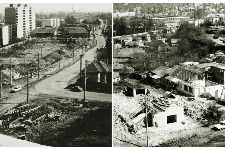 Grădini Mănăștur în perioada în care a început marea demolare. Proprietarii au ajuns chiriași în blocurile comuniste - FOTO