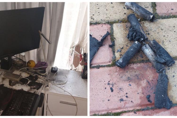 O baterie externă a luat foc în casa unui clujean - FOTO