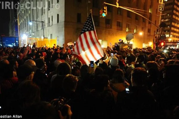 Americanii au sarbatorit in strada uciderea lui Osama Bin Laden de catre trupele speciale VIDEO si FOTO