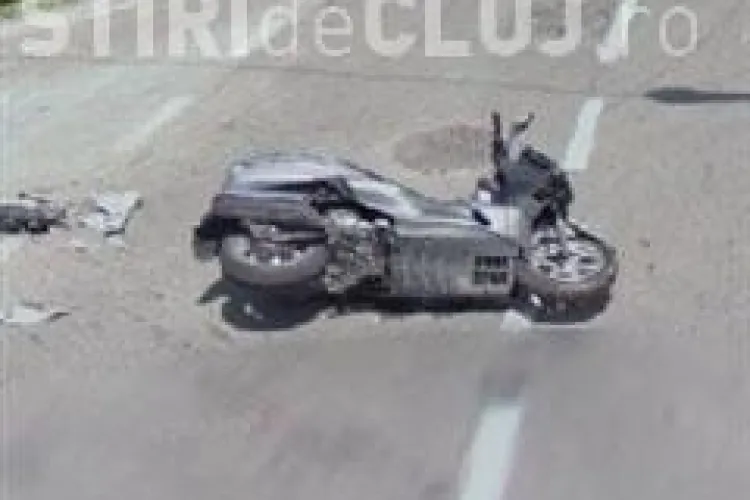 Accident pe varianta ocolitoare Cluj Est! Un mopedist din Sannicoara a fost grav accidentat , dupa ce nu a cedat  trecerea!