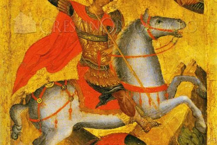 Sfantul Gheorghe este sarbatorit luni, 25 aprilie. Aproape un milion de romani isi serbeaza onomastica!