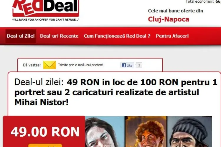 Vrei un portret? Artistul Mihai Nistor iti face unul cu doar 49 de lei, daca in urmatoarele trei zile cumperi un cupon Reddeal (P)