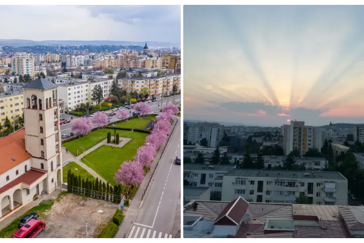 ”Cel mai frumos răsărit văzut vreodată din Mănăștur!” - Spectacol pe cerul Clujului - FOTO