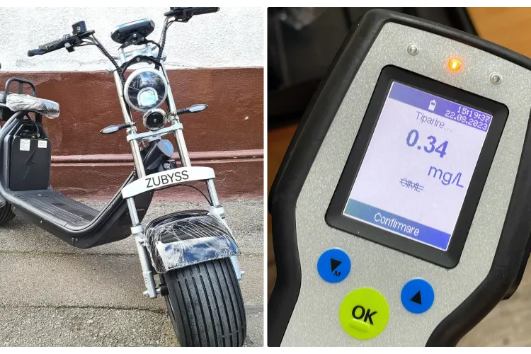 Cluj - Un polițist vigilent a prins un traficant, care făcea livrări pe un scuter. Prostia l-a dat de gol