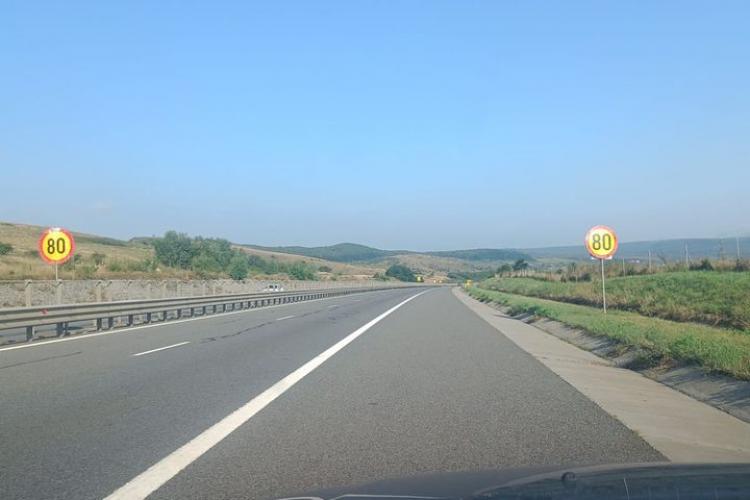 Restricții de circulație pe Autostrada Transilvania. Traficul este limitat în mai multe zone