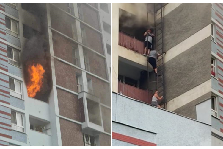 Incendiu la Hotel Mureș din Felix! Turiștii au ieșit pe geamuri - VIDEO
