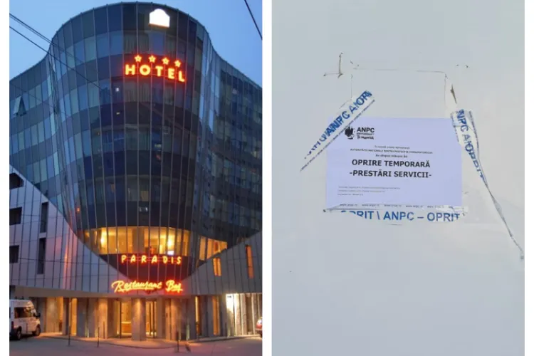 Amendă USTURĂTOARE pentru Hotelul Paradis din Cluj-Napoca, de la Protecția Consumatorului. Zeci de mii de lei pentru mizeria găsită - FOTO