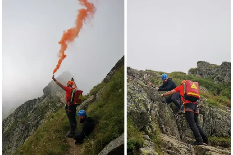 Turist clujean, salvat cu elicopterul SMURD din Munții Făgăraș. I s-a făcut rău și nu se mai putea deplasa singur! - VIDEO