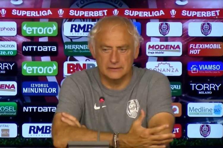 Andrea Mandorlini nu-și face griji înainte de U Cluj – CFR: „Am jucat multe derby-uri în cariera mea”