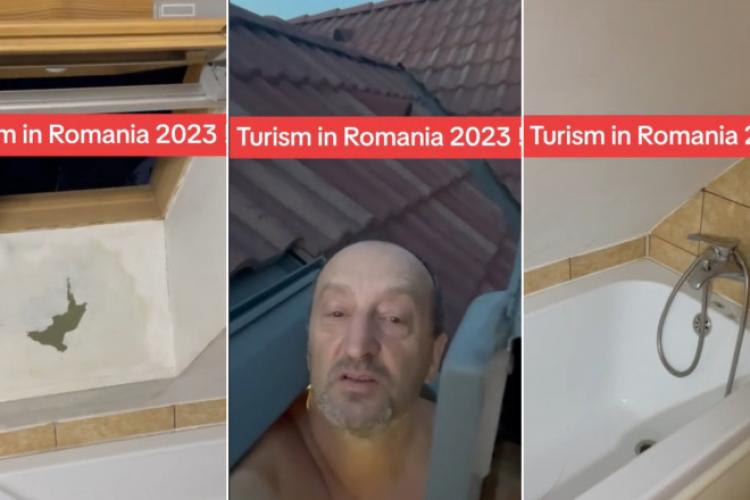 Pățania unui turist aflat în vacanță în Ardeal: „Sunt în baie, în vană cu picioarele și capul afară, că altfel nu poți să stai” - VIDEO