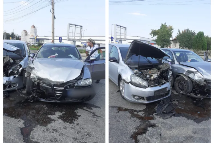Două mașini s-au făcut PRAF în Huedin! Pompierii au asigurat măsuri de prevenire a incendiilor - FOTO