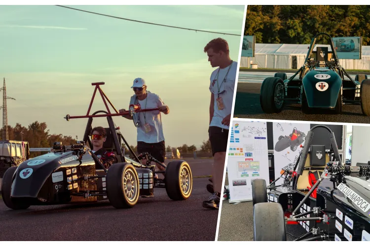 Monopostul electric al Universității Tehnice Cluj-Napoca a concurat în circuitul Formula Student din Cehia - FOTO