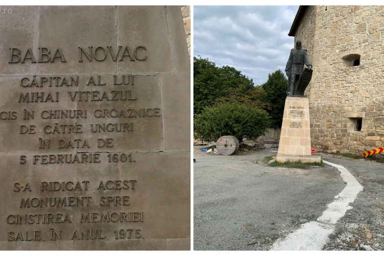A fost  ÎNDULCIT textul de pe statuia lui Baba Novac din Cluj-Napoca. Textul care îl prezintă pe căpitanul lui Mihai Viteazu este mai ”soft” - FOTO