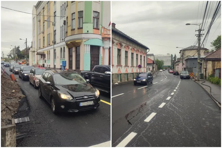Primăria închide iarăși strada Dragalina, pentru că lucrarea nu este finalizată! În primăvară a fost deschisă mai repede ca să nu fie circ